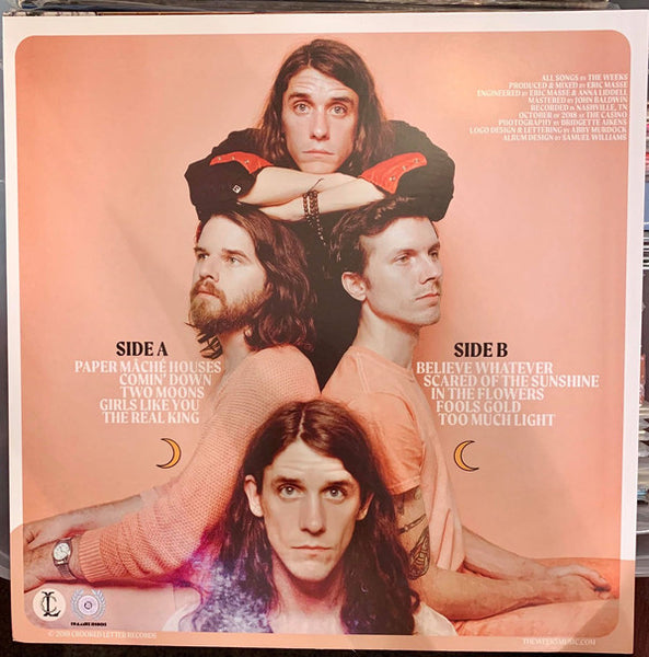 The Weeks – Two Moons - New LP Record 2019 Crooked Letter USA Black Vinyl & Signed Autographed - Rock - Shuga Records