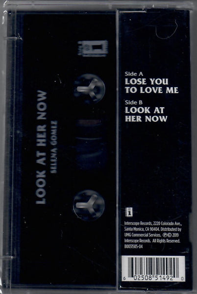 Selena Gomez ‎– Lose You To Love Me / Look At Her Now - New Cassette 2019 Interscope Records USA Black Tape - Pop / Dance-Pop - Shuga Records