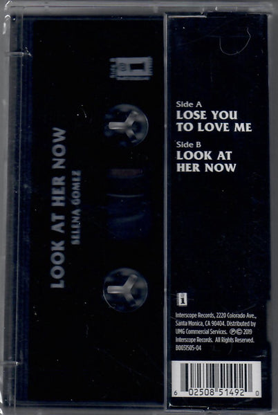 Selena Gomez ‎– Lose You To Love Me / Look At Her Now - New Cassette 2019 Interscope Records USA Black Tape - Pop / Dance-Pop
