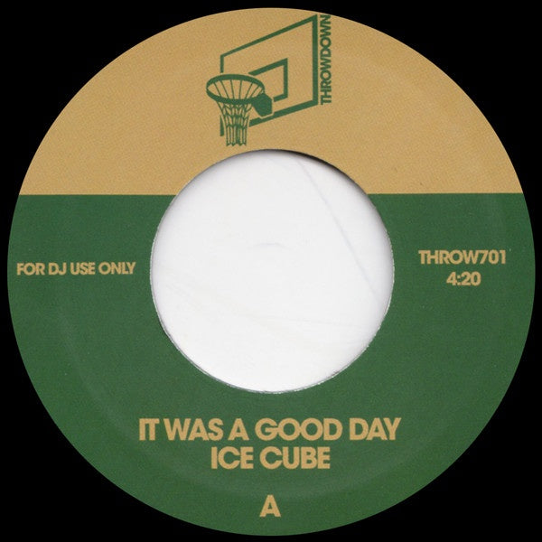 Ice Cube – It Was A Good Day / You Can Do It - New 7" Single Record 2020 Throwdown Vinyl - Hip Hop - Shuga Records