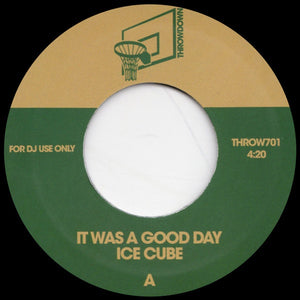 Ice Cube – It Was A Good Day / You Can Do It - New 7" Single Record 2020 Throwdown Vinyl - Hip Hop - Shuga Records