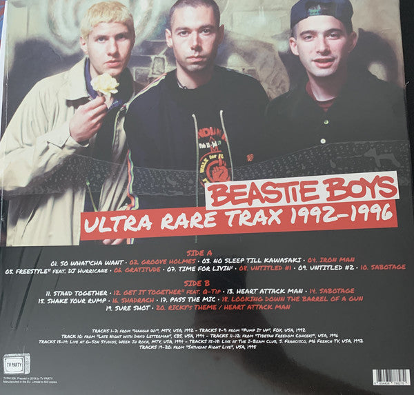 Beastie Boys – Ultra Rare Trax 1992-1996 - New Lp Record 2019 TV Part– Shuga Records Beastie Boys – Ultra Rare Trax 1992-1996 - New Lp Record 2019 TV Part– Shuga Records