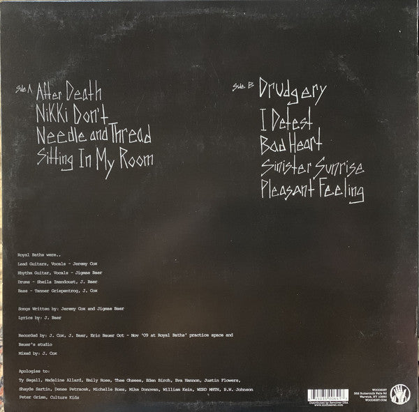 Royal Baths ‎– Litanies (2010) - New LP Record 2017 Woodist USA Vinyl & Download - Psychedelic Rock / Lo-Fi - Shuga Records
