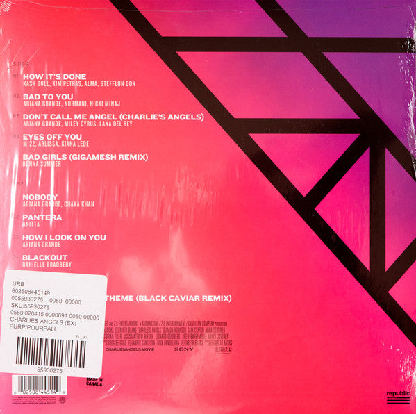 Various ‎– Charlie's Angels (Original Motion Picture) - New LP Record 2020 Republic Urban Outfitters Exclusive  Purple Vinyl - Soundtrack - Shuga Records
