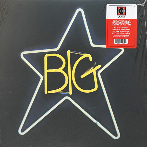 Big Star ‎– #1 Record (1972) - New LP Record 2020 Craft USA 180 gram Vinyl - Rock / Power Pop