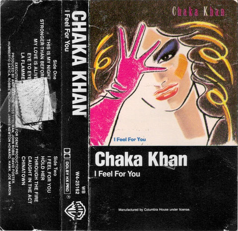 Chaka Khan – I Feel For You - Used Cassette 1984 Warner Bros. Tape - Pop Rap / Soul / RnBb
