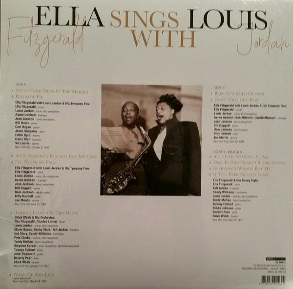 Ella Fitzgerald, Louis Jordan – Ella Fitzgerald Sings With Louis Jordan - New LP Record 2019 Vinyl Passion Europe Import Vinyl - Jazz - Shuga Records