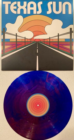 Khruangbin & Leon Bridges ‎– Texas Sun - New EP Record 2020 Dead Oceans USA Purple & Blue Nebula Vinyl & Download - Psychedelic / Soul / Country Rock