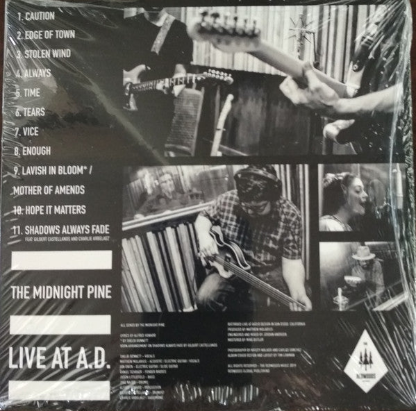 The Midnight Pine ‎– Live at A.D. - New Lp Record 2019 Redwoods USA Vinyl - Psychedelic Rock / Folk Rock - Shuga Records