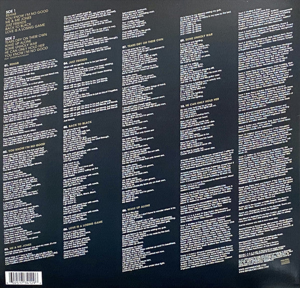 Amy Winehouse - Back to Black (2006) - New LP Record 2021 Universal Republic USA Vinyl - R&B / Soul / Pop / Jazz - Shuga Records