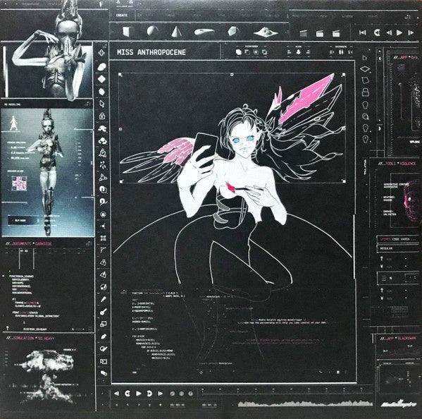Grimes - Miss Anthropocene - Mint- LP Record 2020 4AD Black Vinyl & Insert - Electronic / Indie Pop - Shuga Records