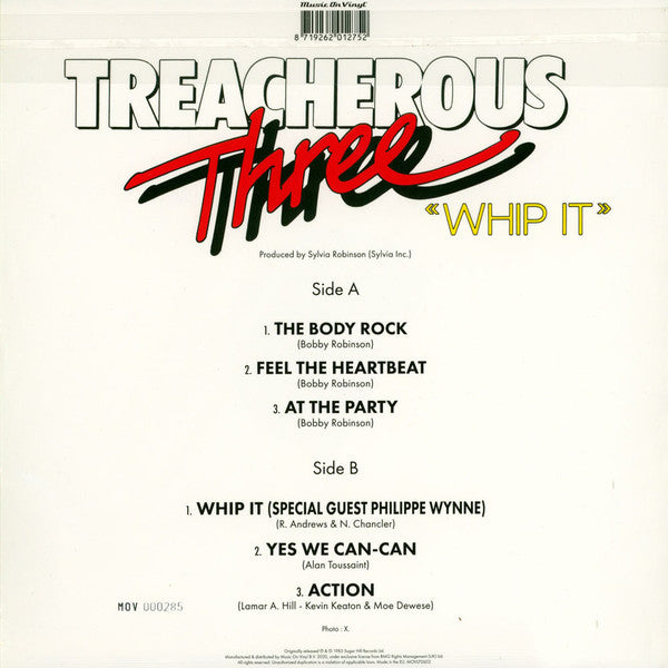 Treacherous Three ‎– Whip It (1983) - New LP Record 2020 Music On Vinyl/Sugar Hill Europe Import 180 gram Red Vinyl & Numbered - Hip Hop / Funk - Shuga Records