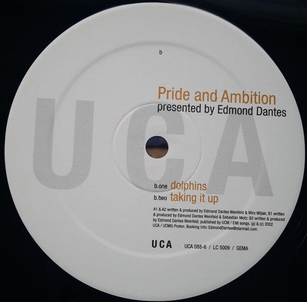 Pride And Ambition Presented By Edmond Dantes – To The Beat - New 12" Single Record 2002 UCA Germany Vinyl - House - Shuga Records