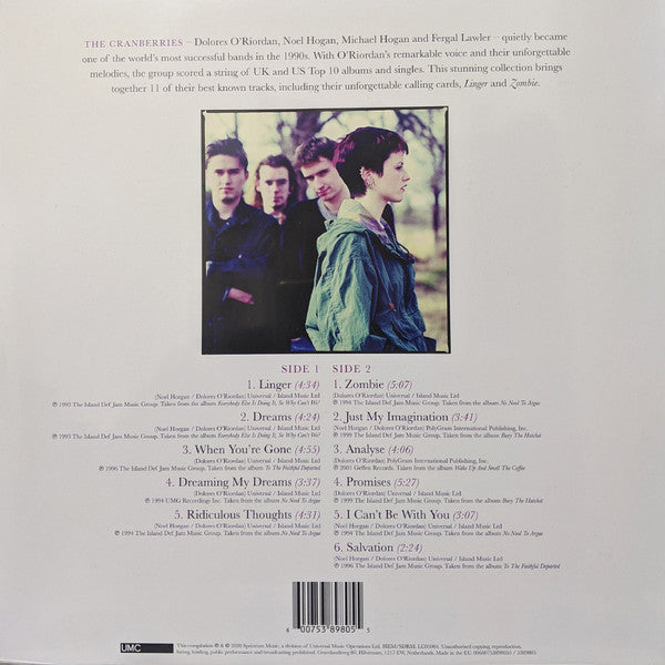 The Cranberries ‎– Dreams: The Collection (2012) - New LP Record 2020 UMC Europe Import Vinyl & Download - Alternative Rock
