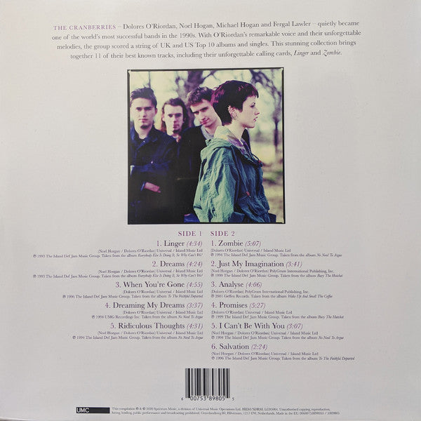 The Cranberries - Dreams: The Collection (2012) - VG+ LP Record 2020 UMC Vinyl & Download - Alternative Rock - Shuga Records