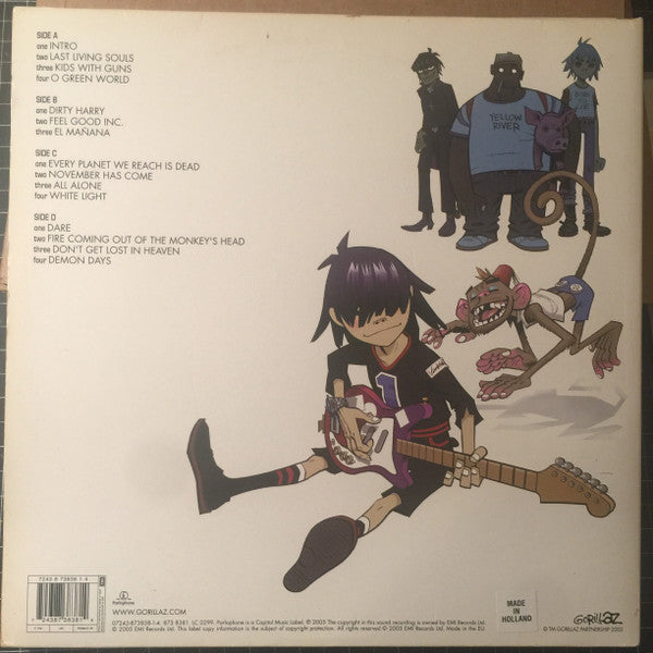 Gorillaz ‎– Demon Days - VG+ 2 LP Record 2005 Parlophone Europe Original RARE Press Vinyl - Hip Hop / Trip Hop / Downtempo