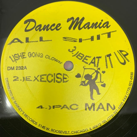 DJ Milton – All Shit - VG- (low grade) 12" Single Record 1997 Dance Mania USA Vinyl - Chicago Ghetto House