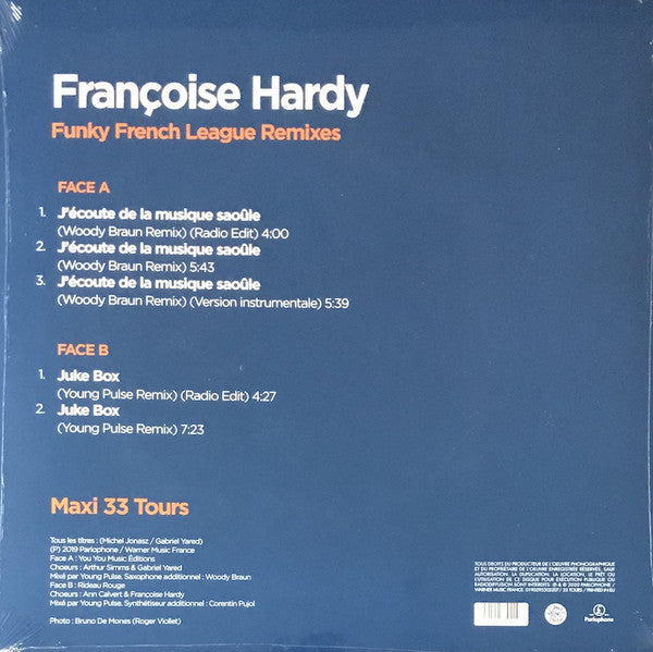 Françoise Hardy ‎– Funky French League Remixes - J'écoute De La Musique Saoûle / Juke Box - New EP Record 2020 Parlophone France Vinyl - Soul / Funk / French Pop
