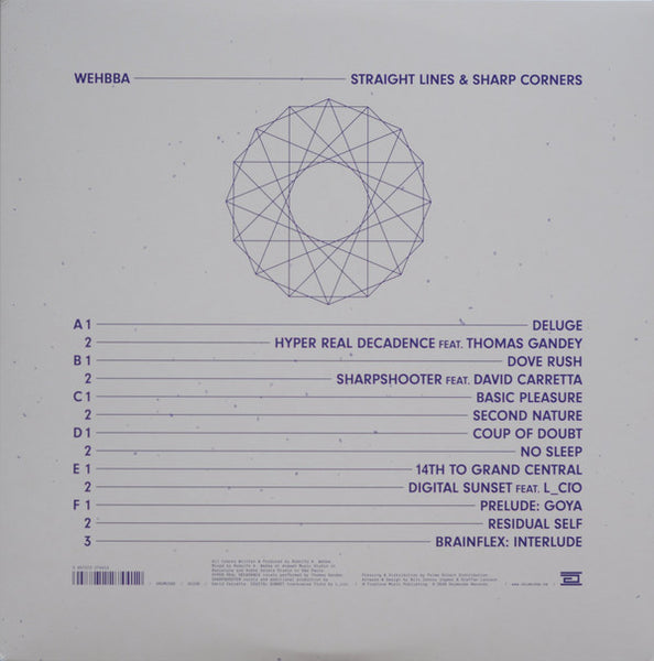 Wehbba ‎– Straight Lines & Sharp Corners - New 3 LP Record 2020 Drum Code Sweden Import Vinyl - Techno / Acid - Shuga Records