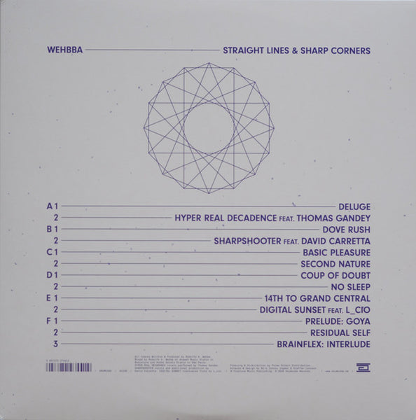 Wehbba ‎– Straight Lines & Sharp Corners - New 3 LP Record 2020 Drum Code Sweden Import Vinyl - Techno / Acid
