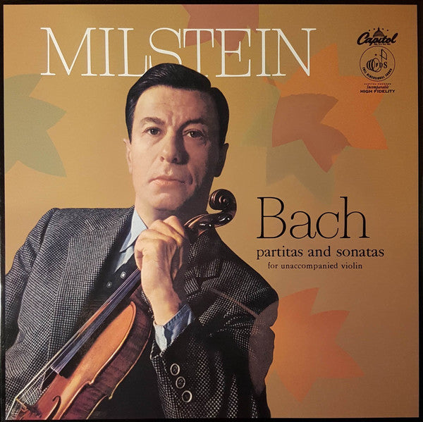 Nathan Milstein - Bach ‎– Partitas And Sonatas For Unaccompanied Violin (1957) - New 3 LP Record Box Set South 2019 Analogphonic/Capitol Import 180 gram Mono Vinyl - Classical - Shuga Records