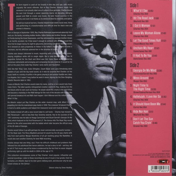 Ray Charles ‎– The Very Best Of Ray Charles - What'd I Say - New LP Record 2018 Not Now Music Europe Import 80 gram Vinyl -Soul / Rhythm & Blues - Shuga Records