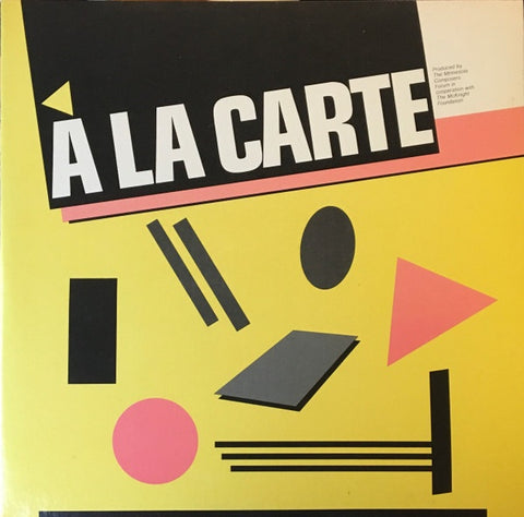 Various – A La Carte - New 2 LP Record 1986 Minnesota Composers Forum Vinyl - Classical