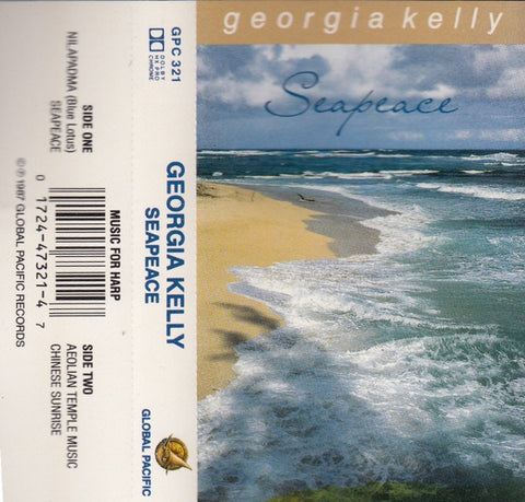 Georgia Kelly – Seapeace - Used Cassette 1987 Global Pacific Records Tape - New Age / Ambient