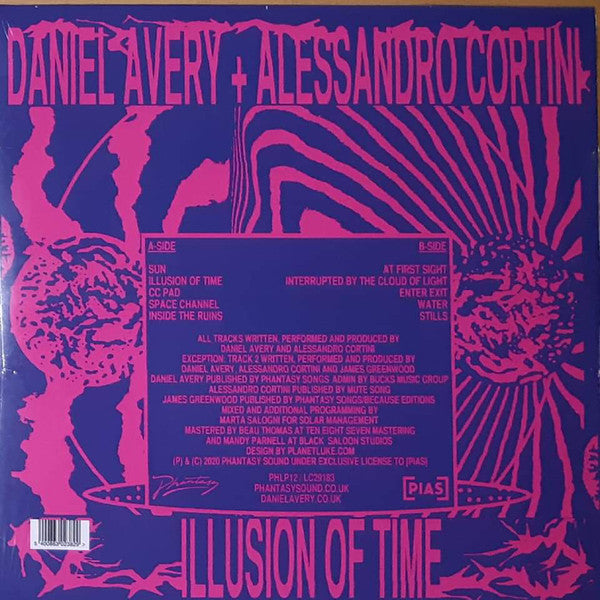 Daniel Avery + Alessandro Cortini ‎– Illusion Of Time - New LP Record 2020 Mute/Phantasy Sound UK Import Magenta Vinyl & Download - Electronic / Ambient - Shuga Records