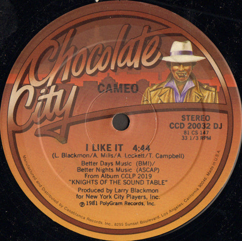 Cameo – I Like It - VG+ 12" Single USA (Promo) 1981 - Funk