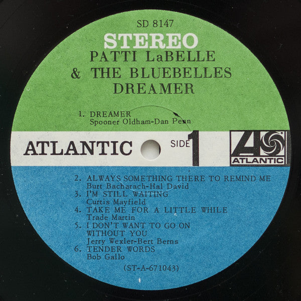 Patti LaBelle & The Bluebelles – Dreamer - VG+ LP Record 1967 Atlantic USA Vinyl - - Shuga Records