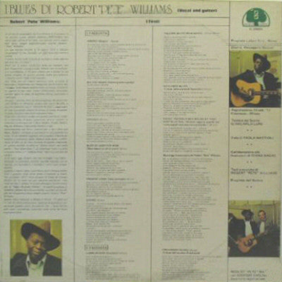 Robert "Pete" Williams – I Blues Di Robert "Pete" Williams - Mint- LP Record 1978 Dischi Della Quercia Italy Import Vinyl Vinyl - Louisiana Blues - Shuga Records
