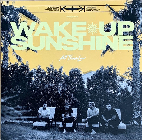 All Time Low – Wake Up Sunshine - New LP Record 2020 Fueled By Ramen USA Custard w/ White Splatter Vinyl & Download - Pop Punk / Alternative Rock - Shuga Records