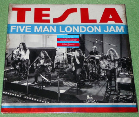 Tesla ‎– Five Man London Jam  - New 2 LP Record 2020 UMe Red & Blue Vinyl - Rock /  Acoustic