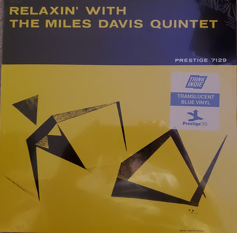 The Miles Davis Quintet ‎– Relaxin' With The Miles Davis Quintet (1958) - New LP Record 2020 Prestige USA Translucent Blue Vinyl - Jazz / Hard Bop