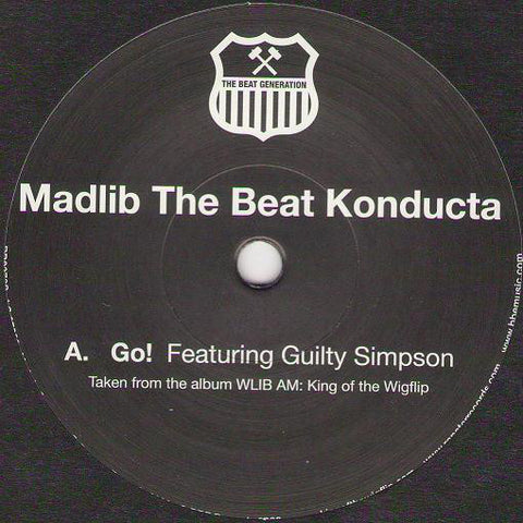 Madlib The Beat Konducta ‎– Go! / Gamble On Ya Boy - New 7" Single Record 2008 Rapster German Import Vinyl - Hip Hop