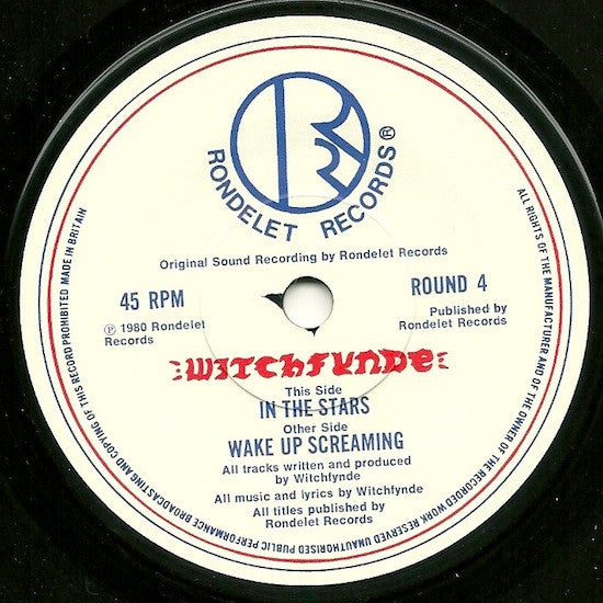 Witchfynde – In The Stars - Mint- 7" Single Record 1980 Rondelet UK Vinyl - Rock / Heavy Metal