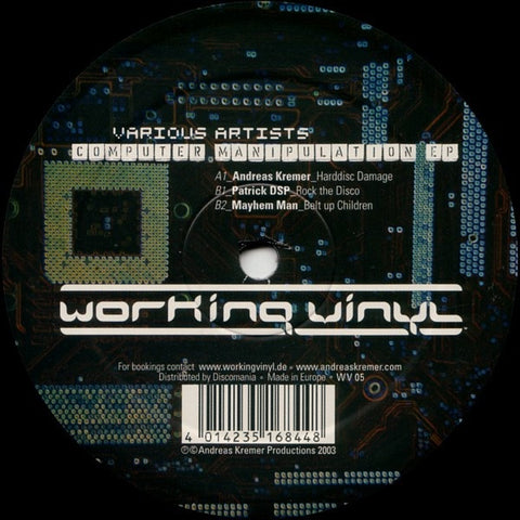 Various – Computer Manipulation EP - New 12" Single Record 2003 Working Vinyl Germany Vinyl - Techno