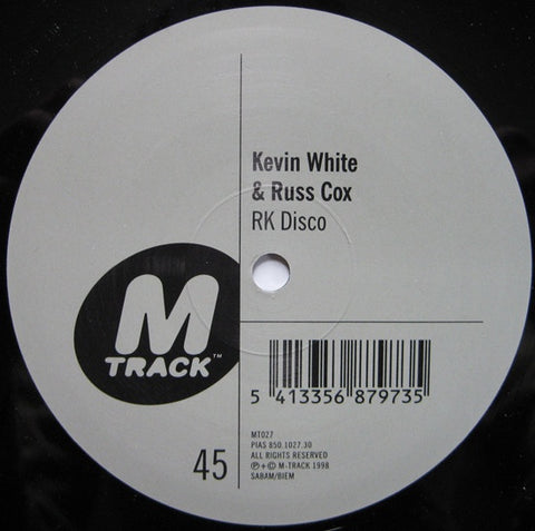 Kevin White & Russ Cox – RK Disco - New 12" Single Record 1998 M-Track Vinyl - Progressive House / Trance
