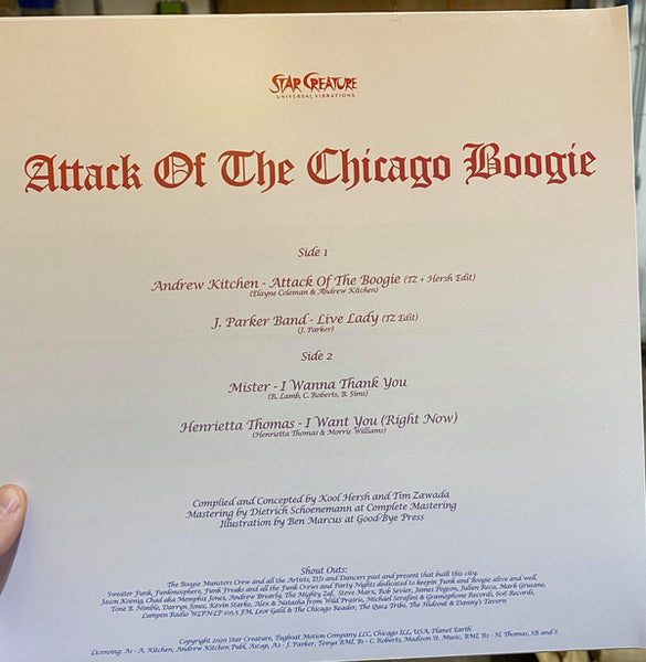 Various ‎– Attack Of The Chicago Boogie - New Ep Record 2020 Star Creature USA Vinyl - Boogie / Funk / Soul / Disco - Shuga Records