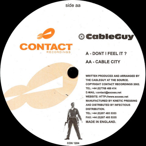 CableGuy – Don't I Feel It? - New 12" Single Record 2001 Contact UK Vinyl - Tech House / Progressive House