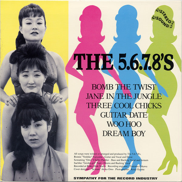 The 5.6.7.8's – Bomb The Twist - Mint- 10" EP Record 1996 Sympathy For The Record Industry USA Vinyl - Garage Rock / Rockabilly / Twist - Shuga Records