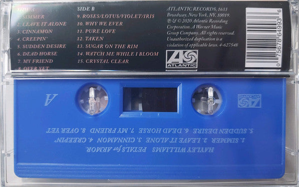 Hayley Williams – Petals For Armor - New Cassette 2020 Atlantic USA Blue Tape - Alternative Rock - Shuga Records