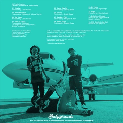 Curren$y, Trademark Da Skydiver, Young Roddy ‎– Plan Of Attack - New LP Record 2019 Babygrande USA Transparent Blue  Vinyl - Hip Hop - Shuga Records