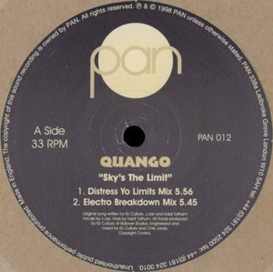 Quango - Sky's The Limit - New 12" Single Record 1998 PAN UK Vinyl - Deep House / Broken Beat