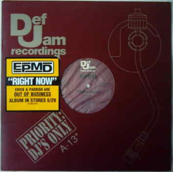 EPMD – Right Now / Symphony - VG+ 12" Single Record 1999 Def Jam USA Promo Vinyl - Hip Hop