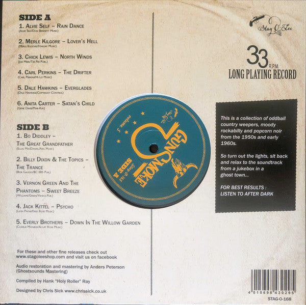 Various ‎– Gunsmoke Volume 5 - Dark Tales Of Western Noir From The Ghost Town Jukebox - New 10" LP Record 2020 Stag-O-Lee German Import Vinyl - Rockabilly / Country