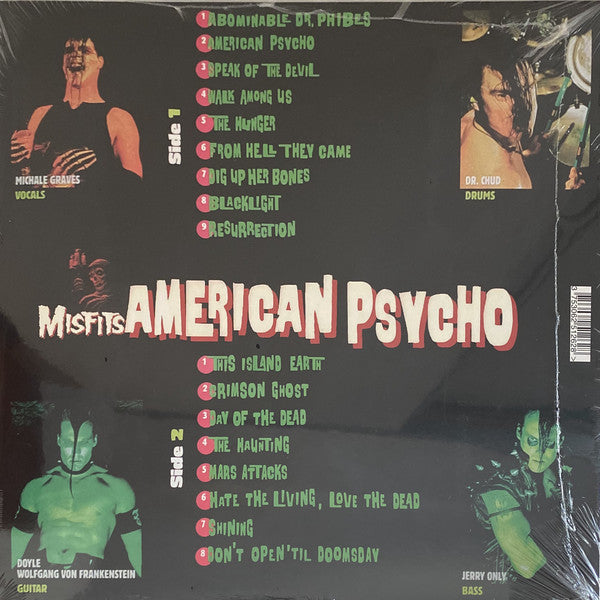 Misfits ‎– American Psycho (1997) - New Lp Record 2020 USA White Vinyl - Punk - Shuga Records