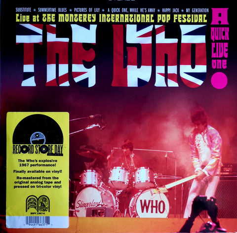 The Who - A Quick Live One - New LP Record Store Day 2020 Monterey Intl. Pop Fest Red, White & Blue Vinyl - Mod / Pop Rock