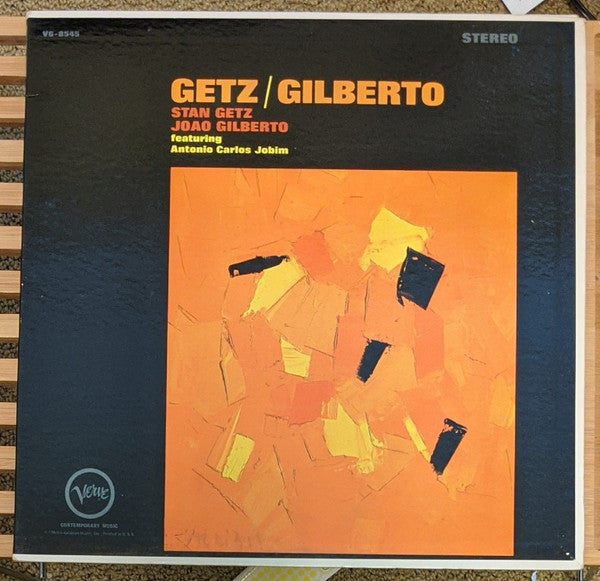 Stan Getz / João Gilberto Featuring Antonio Carlos Jobim – Getz / Gilberto - VG+ LP Record 1963 Verve USA Stereo Vinyl - Jazz / Bossa Nova / Latin Jazz - Shuga Records